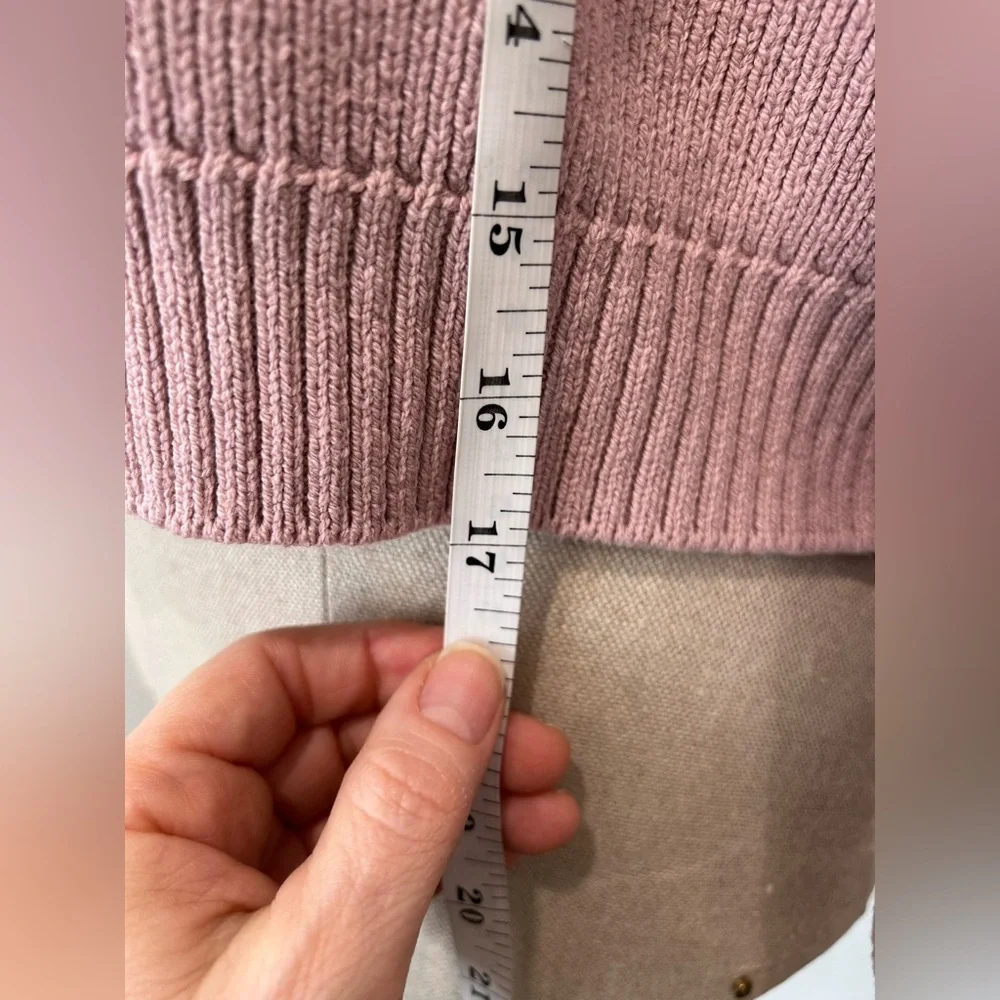 FREE PEOPLE - Easy Street Crop Pullover Sweater in Lost Petal Size XS - Picture 8 of 9